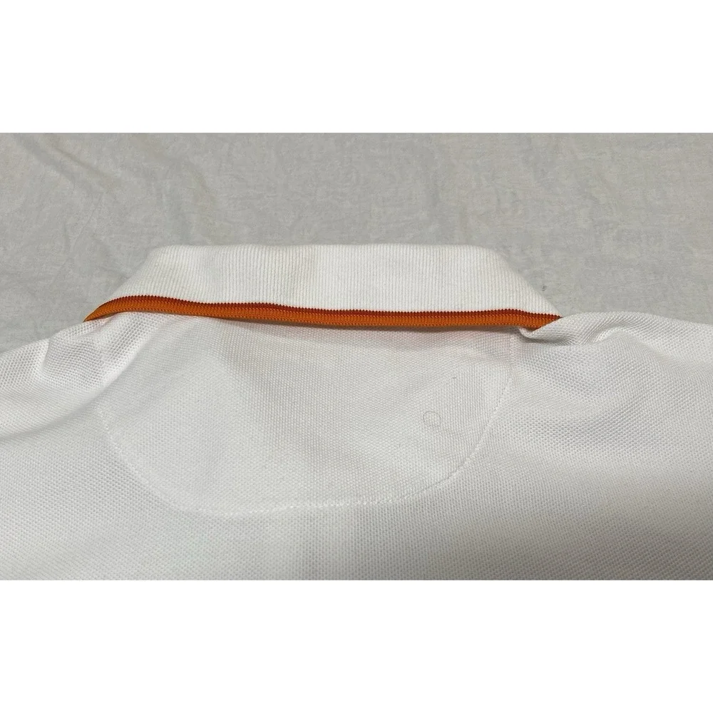 Tommy Bahama Polo Shirt XL‎ White 1/4 Zip Short Sleeve Pima Cotton Casual